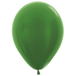Шар с гелием (12''/30 см) Зеленый, Металлик