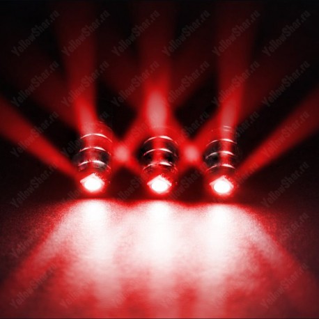 SMD cветодиод для шара с гелием (15''-18"), красное свечение с выключателем