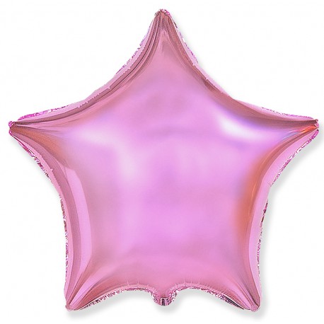 Шар фольгированный Звезда (16''/40 см), светло-розовый
