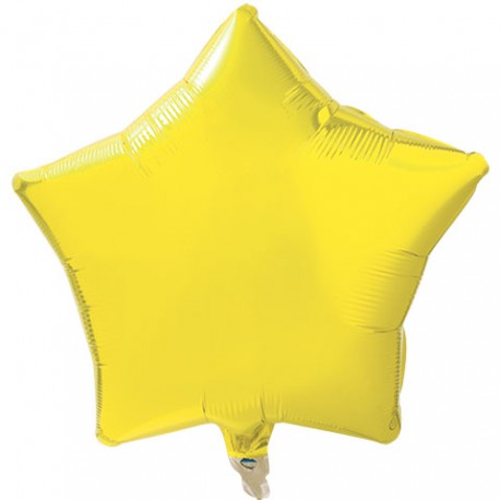 Шар фольгированный Звезда (16''/40 см), желтый