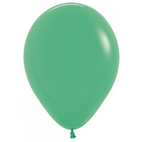 Шар с гелием (12''/30 см) Зеленый, яркий непрозрачный