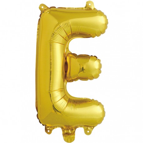 Шар фольгированный "Буква Е" (11''/28 см), золото