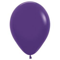 Шар с гелием (12''/30 см) Фиолетовый, яркий непрозрачный