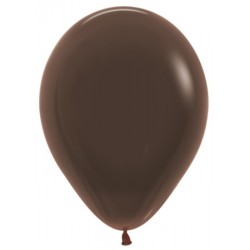 Шар с гелием (12''/30 см) Шоколадный, яркий непрозрачный