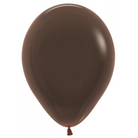 Шар с гелием (12''/30 см) Шоколадный, яркий непрозрачный