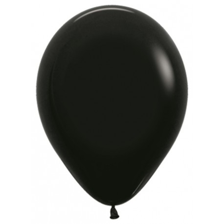 Шар с гелием (12''/30 см) Черный, яркий непрозрачный