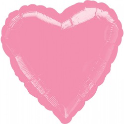 Шар фольгированный Сердце (14''/35 см), светло-розовое глянец