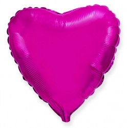 Шар фольгированный Сердце (16''/40 см), Пурпурный