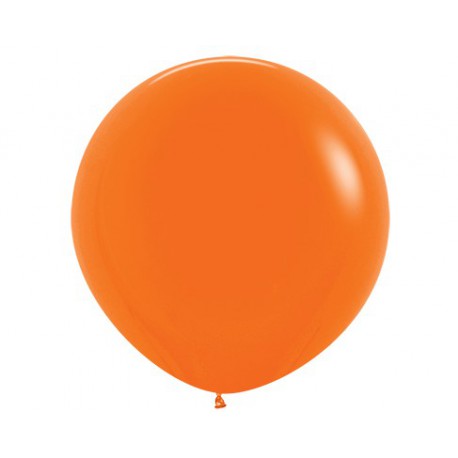 Шар с гелием (32''/80 см) Оранжевый, яркий непрозрачный