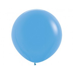 Шар с гелием (32''/80 см) Голубой, яркий непрозрачный