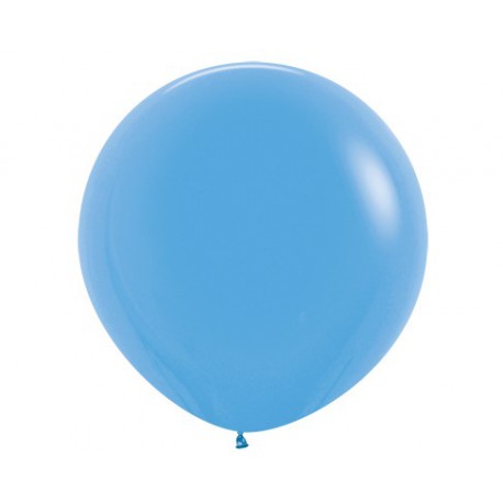 Шар с гелием (32''/80 см) Голубой, яркий непрозрачный