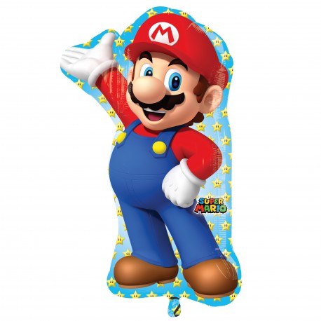 Шар фольгированный "Супер Марио" (33''/83 см)