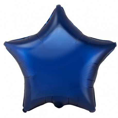 Шар фольгированный Звезда (16''/40 см), темно-синий