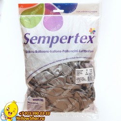 Воздушные шары Sempertex 12"(30 см), цвет серебро сатин, 100 шт