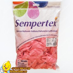 Воздушные шары Sempertex 12"(30 см), цвет розовый яркий непрозрачный, 100 шт