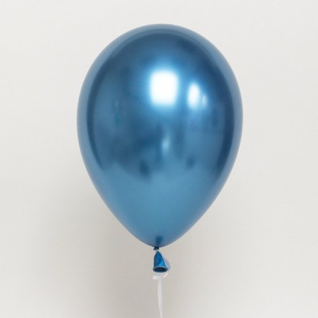 Шар с гелием (11''/28 см) Голубой, хром