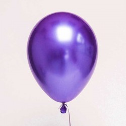 Шар с гелием (11''/28 см) Фиолетовый, хром