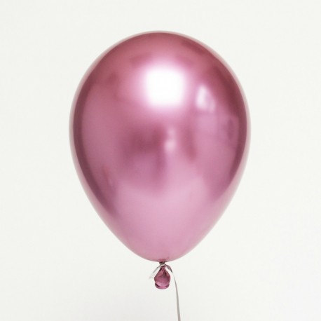 Шар с гелием (11''/28 см) Розовато-лиловый, хром