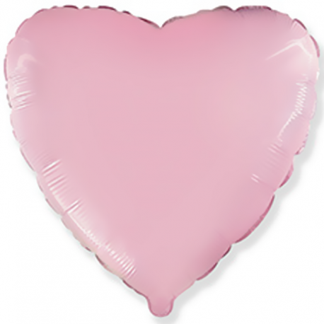 Шар фольгированный Сердце (24''/61 см), розовый