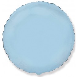 Шар фольгированный Круг (16''/40 см), голубой