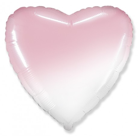 Шар фольгированный Сердце (24''/61 см), розовый градиент