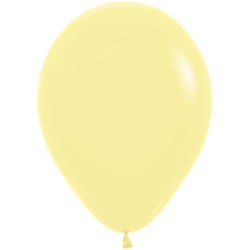 Шар с гелием (12''/30 см) Желтый, пастель