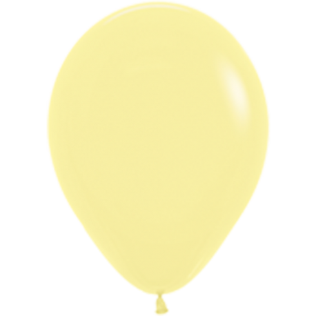 Шар с гелием (12''/30 см) Желтый, пастель