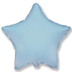 Шар фольгированный Звезда (24''/61 см), голубой