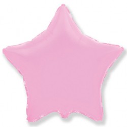 Шар фольгированный Звезда (16''/40 см), розовая