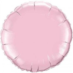 Шар фольгированный Круг (16''/40 см), розовый