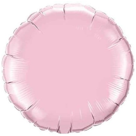 Шар фольгированный Круг (16''/40 см), розовый