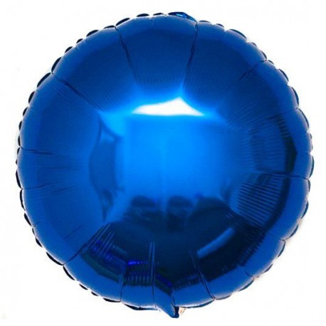 Шар фольгированный Круг (16''/40 см), синий