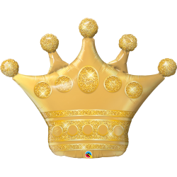 Шар фольгированный Корона золото (35''/89 см)