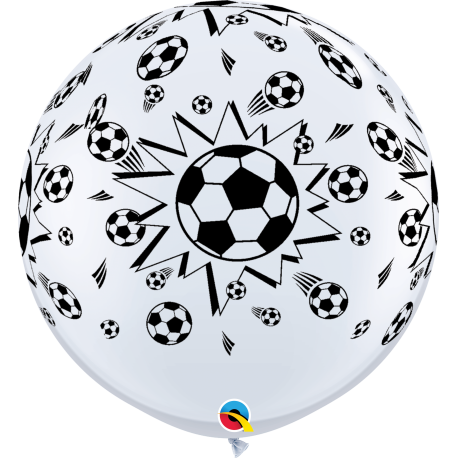 Большой шар с гелием "футбольный мяч" (32''/80 см)