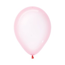 Шар с гелием (12''/30 см) Розовый, пастель-кристалл