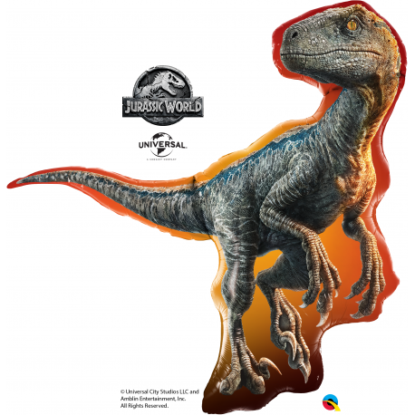 Шар фольгированный "Парк юрского периода. Динозавр раптор" (38''/97 см)