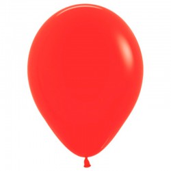 Шар с гелием (12''/30 см) Красный, яркий непрозрачный