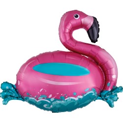 Шар фольгированный "Фламинго на воде" (30''/76 см)