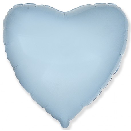 Шар фольгированный Сердце (24''/61 см), голубой