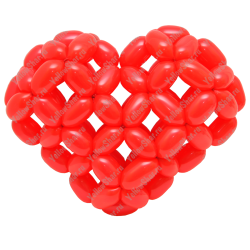 3D сердце из воздушных шаров