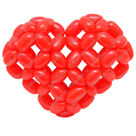 3D сердце из воздушных шаров