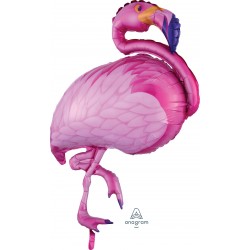 Шар фольгированный "Фламинго розовый" (35''/89 см)