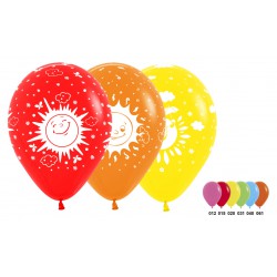 Гелиевые шары (12''/30 см) Солнечное настроение, ассорти