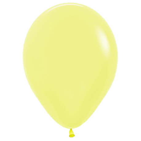 Шар с гелием (12''/30 см) Желтый, неон