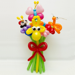 Детский букет из воздушных шаров (11 цветков)