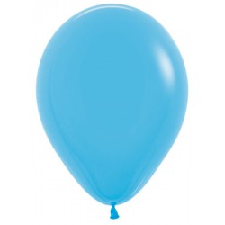 Шар с гелием (15''/38 см) голубой, яркий непрозрачный