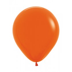 Шар с гелием (18''/45 см) Оранжевый, яркий непрозрачный
