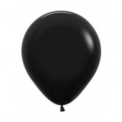 Шар с гелием (18''/45 см) Черный, яркий непрозрачный